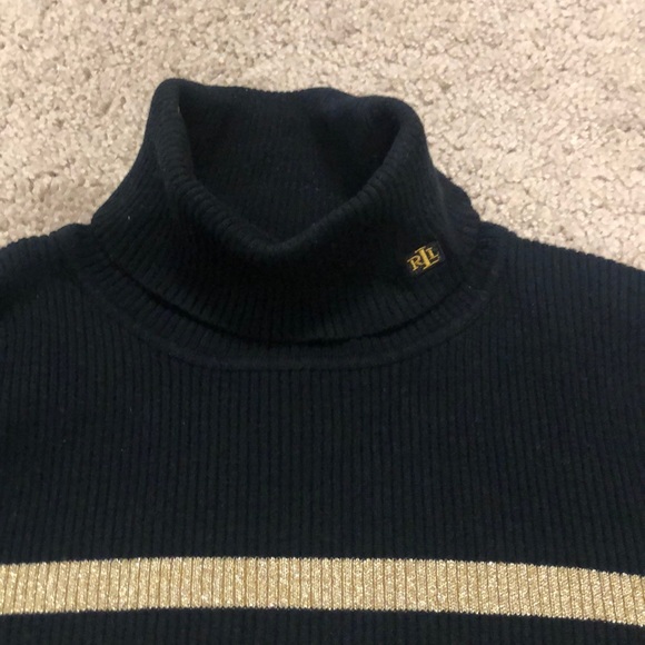 Ralph Lauren Gold & Black Sweater - Picture 2 of 4